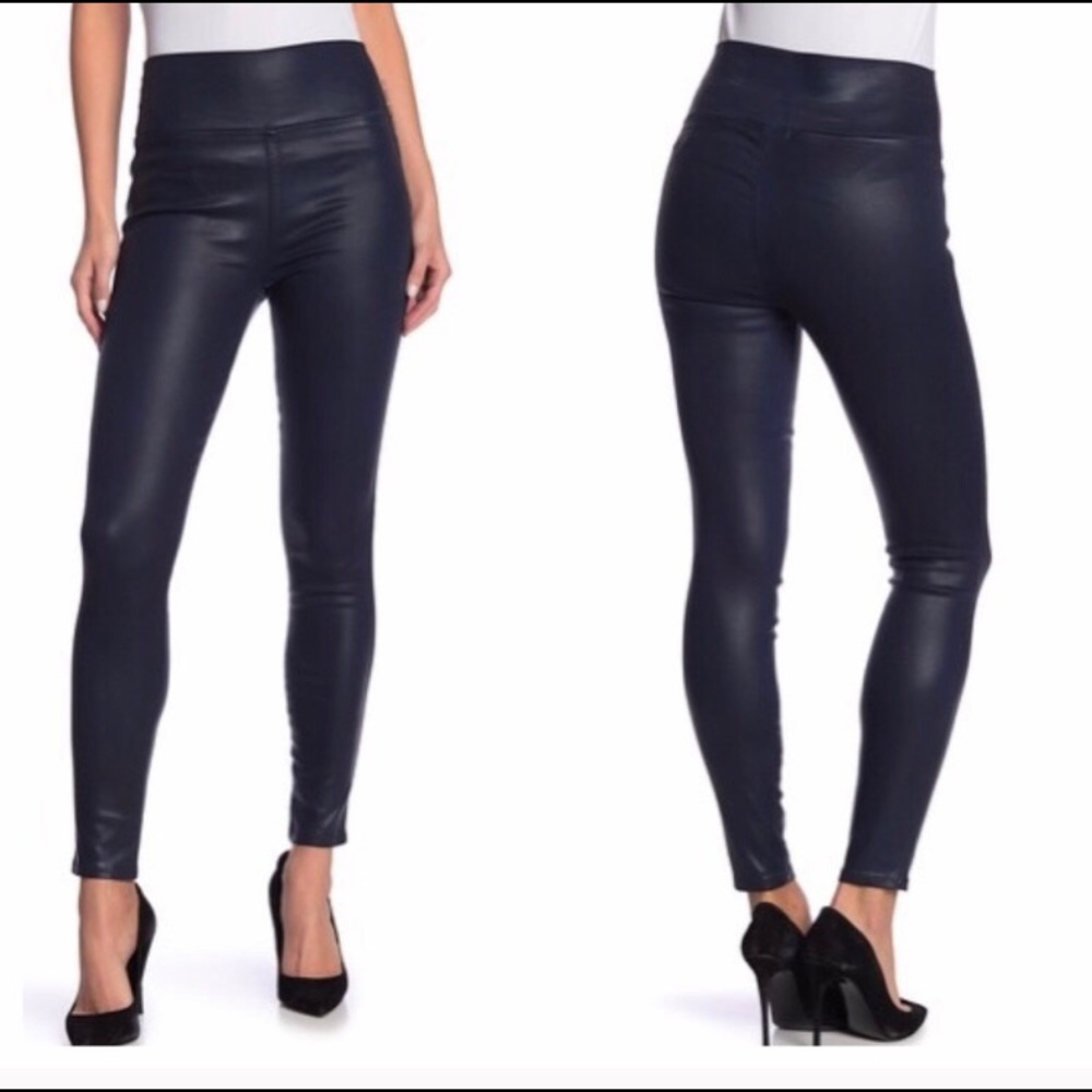 Level 99 Devon pull on faux leather pants Large